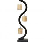 Traditional Floor Lamp, Satin Black